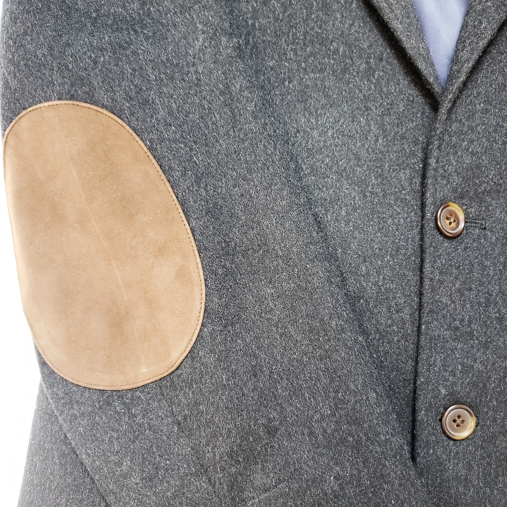 Cremieux wool and leather jacket size Medium - Picture 3 of 6